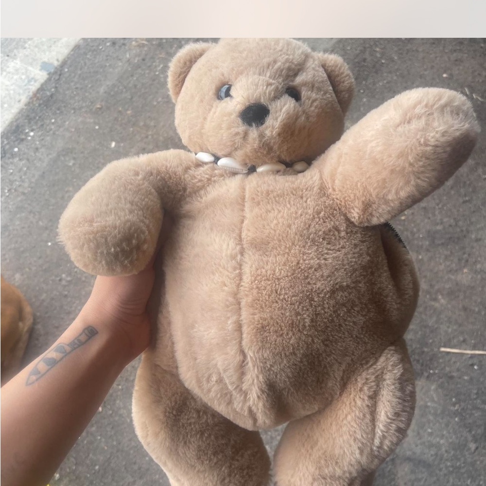Plush Tan Teddy Bear bag